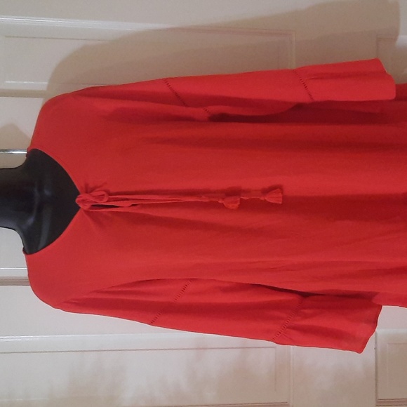 Crown & Ivy Tunic Dress - Woman's Red Dress Size Large - Picture 10 of 12